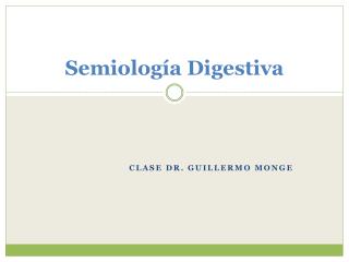 Semiología Digestiva
