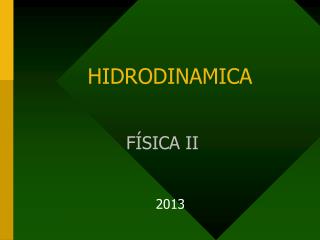 HIDRODINAMICA