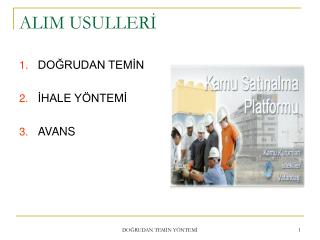 ALIM USULLERİ