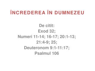 ÎNCREDEREA ÎN DUMNEZEU