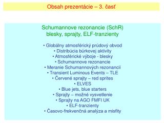 Obsah prezentácie – 3. časť