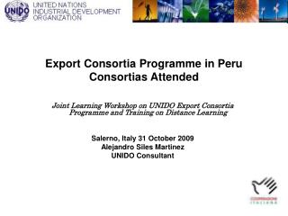 Export Consortia Programme in Peru Consortias Attended