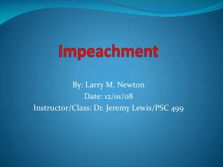 Impeachment