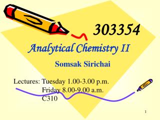 Analytical Chemistry II