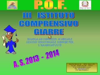 III ISTITUTO COMPRENSIVO GIARRE