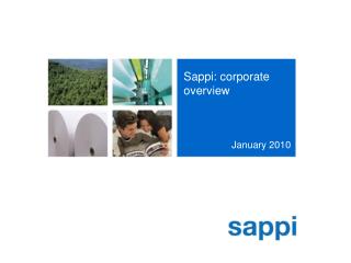 Sappi: corporate overview