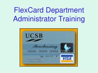 FlexCard Department Administrator Training