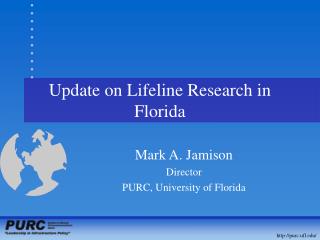 Update on Lifeline Research in Florida