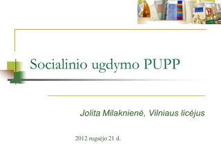 Socialinio ugdymo PUPP