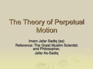 perpetual motion definition