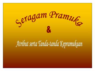 Seragam Pramuka