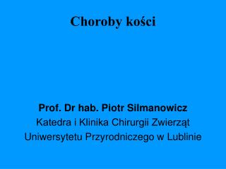 Choroby kości