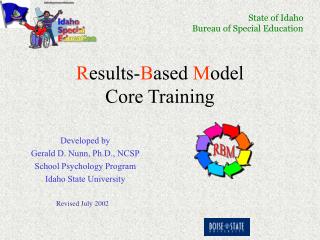 R esults- B ased M odel Core Training