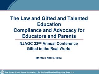 The Law and Gifted and Talented Education Compliance and Advocacy for Educators and Parents