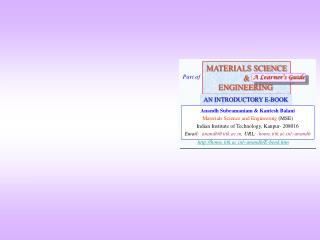 MATERIALS SCIENCE &amp; ENGINEERING