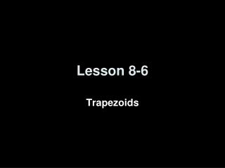 Lesson 8-6