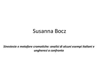 Susanna Bocz