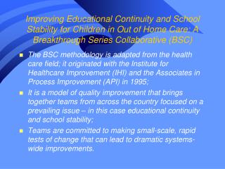 BSC on Education Pomona Unified School District &amp; DCFS Pomona