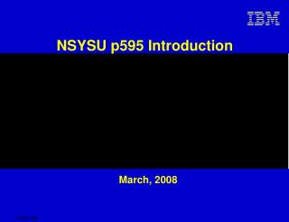 NSYSU p595 Introduction