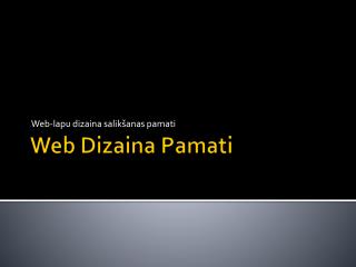 Web Dizaina Pamati