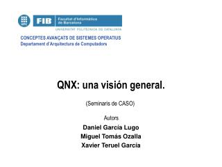 QNX: una visión general.