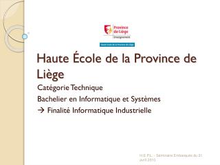 Haute École de la Province de Liège