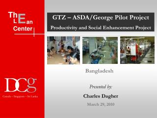 GTZ – ASDA/George Pilot Project Productivity and Social Enhancement Project