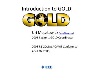 Introduction to GOLD