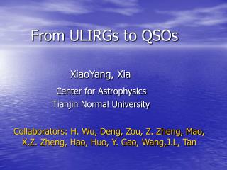 From ULIRGs to QSOs