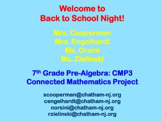 Connected Math Program 3