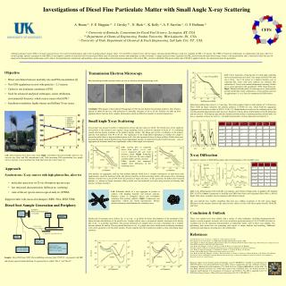 Investigations of Diesel Fine Particulate Matter with Small Angle X-ray Scattering