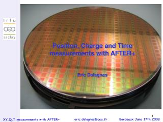 Position, Charge and Time measurements with AFTER+ Eric Delagnes