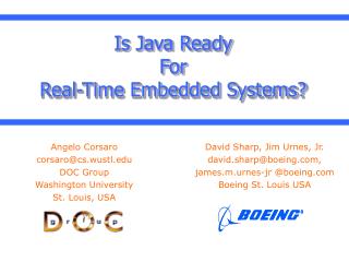 Is Java Ready For Real-Time Embedded Systems?