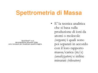 Spettrometria di Massa