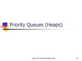 Priority Queues (Heaps)