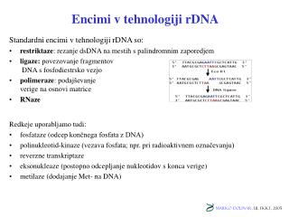 Encimi v tehnologiji rDNA