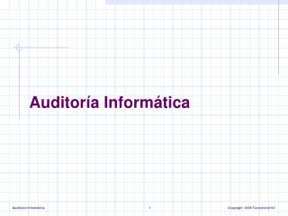 Auditoría Informática