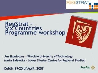 RegStrat – Six Countries Programme workshop