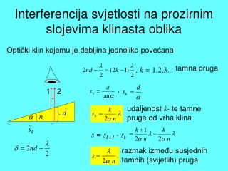 Interferencija svjetlosti na prozirnim slojevima klinasta oblika