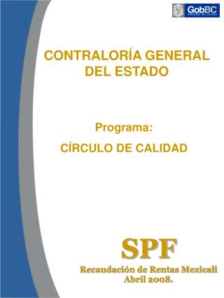 Programa: CÍRCULO DE CALIDAD