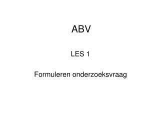 ABV