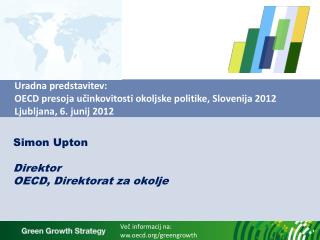 Simon Upton Direktor OECD, Direktorat za okolje