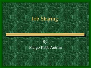 Job Sharing