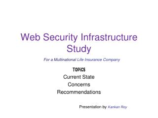 Web Security Infrastructure Study