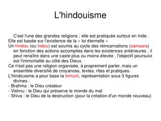 L'hindouisme