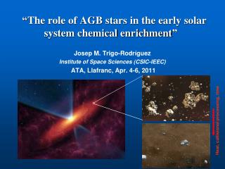 “ The role of AGB stars in the early solar system chemical enrichment ”