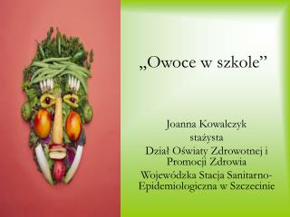 „Owoce w szkole”