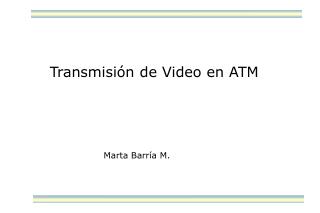 Transmisión de Video en ATM