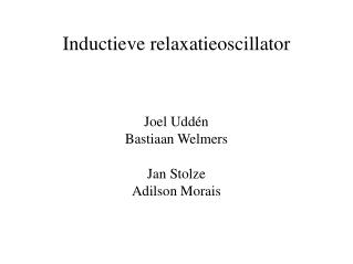 Inductieve relaxatieoscillator