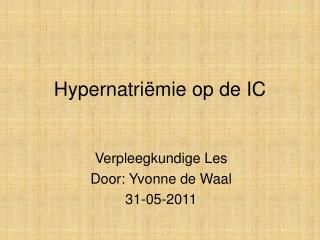 Hypernatri ë mie op de IC